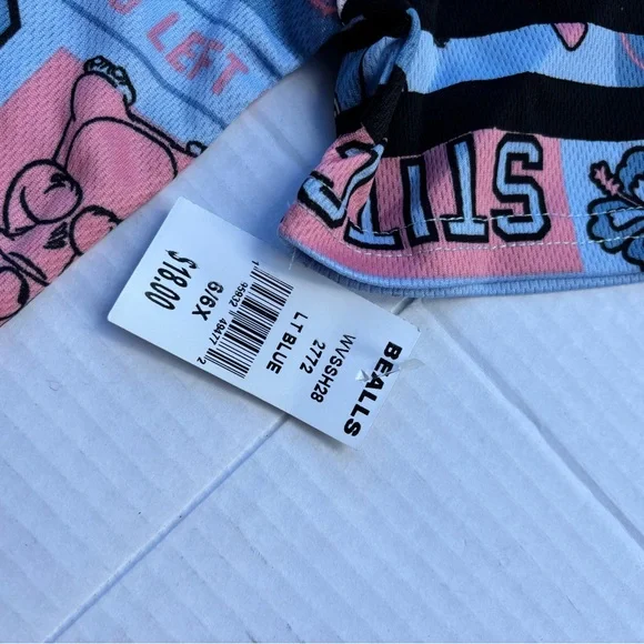 Disney Stitch Kids Button Down Shirt - Blue and Pink - Picture 4 of 4